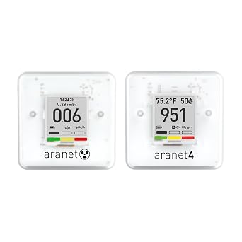 Indoor Air Quality & Radiation Detector Bundle Aranet4 CO2 + Radiation Sensor