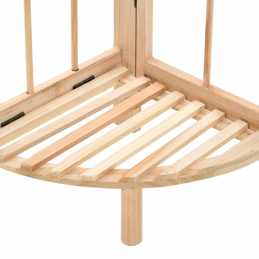 Regał narożny z drewna cedrowego, 27 x 27 x 110 cm, wolnostojący, nie zajmuje dużo miejsca, do salonu, gabinetu, biura, pokoju dziecięcego, otwarty system regałów, miejsce do przechowywania i