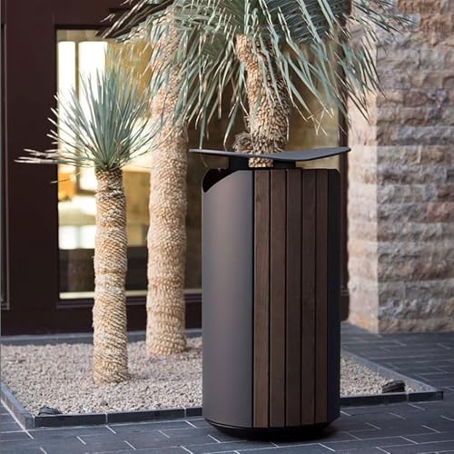 NZpost Mülleimer für den Außenbereich, Obsttonne für den Außenbereich, Kleinmülleimer für den Außenbereich, Abfalleimer für Landschaftsvillen, Obstschalenbehälter aus Edelstahl, großer Mülleimer – Bild 5