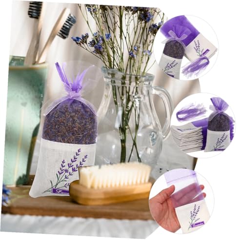 50 bolsas sachet vacías de lavanda con cordón decorativo miniatura 5