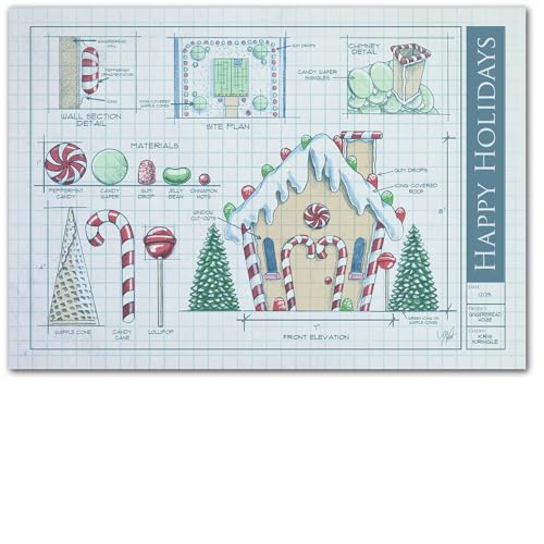 Industry Greetings Architecture & Engineering �N���X�}�X�O���[�e�B���O�J�[�h ? 50���p�b�N �o���N�z���f�[�J�[�h ���z�ƁA�G���W�j�A�A�Z��݋ƎҁA�����ƎҌ��� �u���[�v�����g �W���W���[�u���b�h�n�E�X�f�U