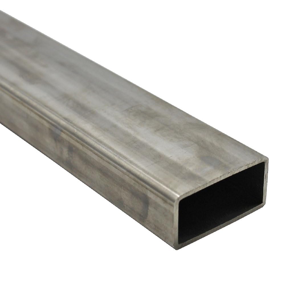 316 Marine Grade Stainless Steel Rectangular Box Section | 40 x 20 x 1.5mm Tube (500mm Length (50cm))