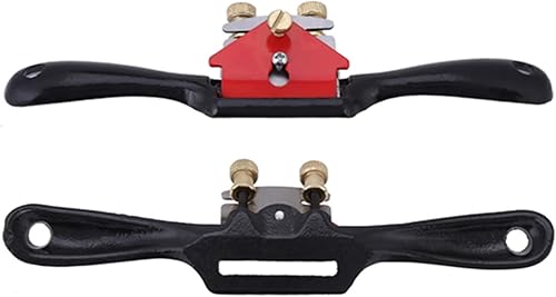 Afeitador de radios ajustable de 9 pulgadas con base plana, hoja de metal, herramienta de mano de trabajo de madera perfecta para manualidades de