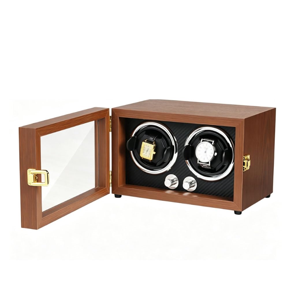 HGTRH Watch Winder, Watch Winders for Automatic Watches Watch Spinner 4 Watch Winder Watch Winder 4 Dual Watch Winder Black 2 Winding Station