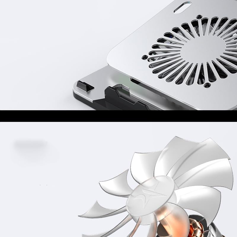 Soporte para Laptop de Aleación de Aluminio con Ventilador miniatura 4