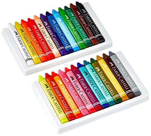 Faber-Castell 120024 Dreikant-Wachsmalkreide, 24er Etui, 1 Stück - Image 4