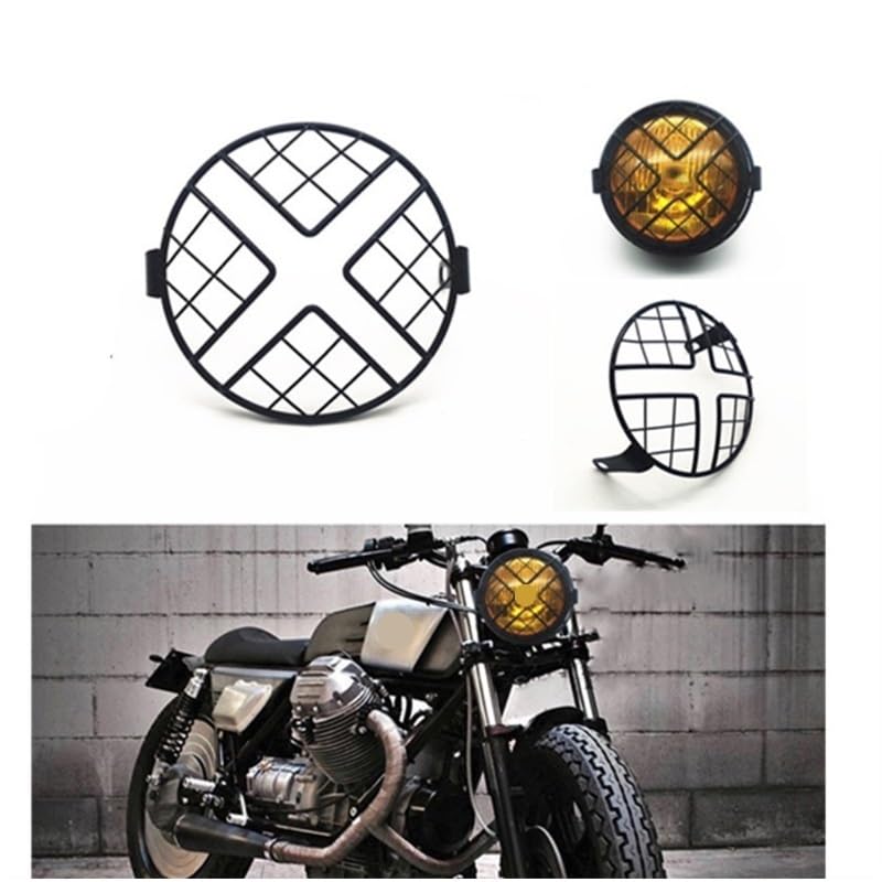 Calandre protection phare moto pour sécuriser votre optique contre les chocs