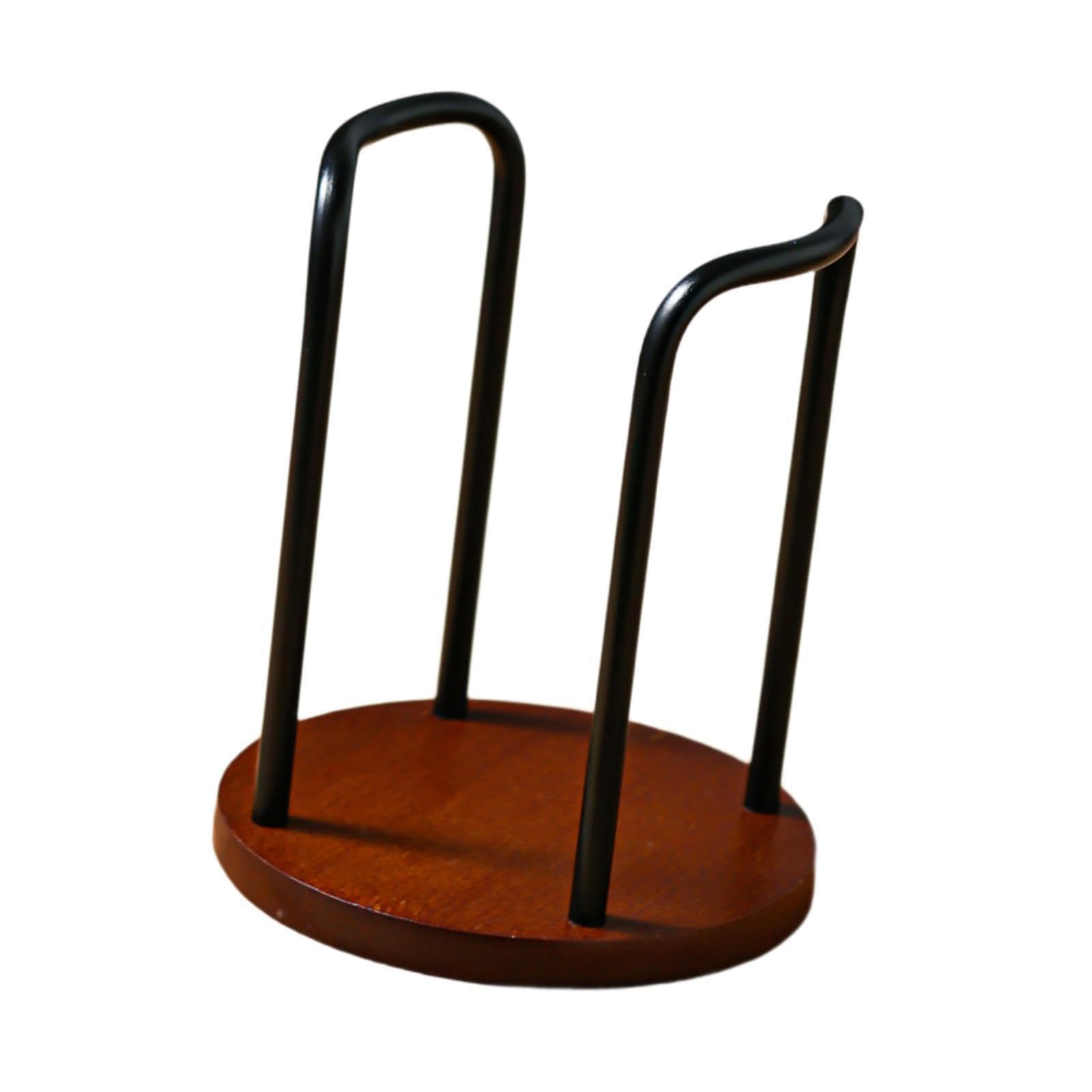 Qlecxzi Black Single Sophisticated Cup Holder Rack Paper Cup Dispenser Offering Decorative While Functionally Organizing Disposable Cups Hotel Paper Stand Coffee Dispenser