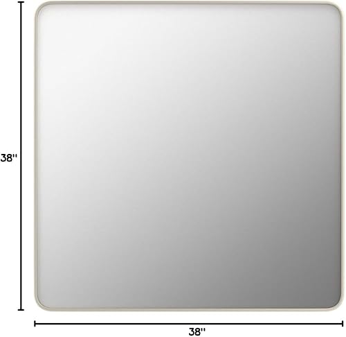 Miniatura 188 de LOAAO - Espejo de tocador para baño con marco de metal negro mate de 24 x 32 pulgadas para pared, rústico, rectangular, grande, redondeado