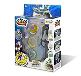 Infinity Nado Trompos para Niños Juguete de Metal, Trompos de Batalla Lanzador de Juguete Niños, Infinity Nado Trompos Niños 5+ Años, Trompos Batalla Sin Parar Arco de Jade de Lujo EU634403C