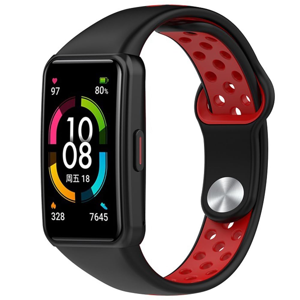 FTRONGRT Cinturino Silicone Per Huawei Band 6 Pro | Morbido, Traspirante E Intercambiabile