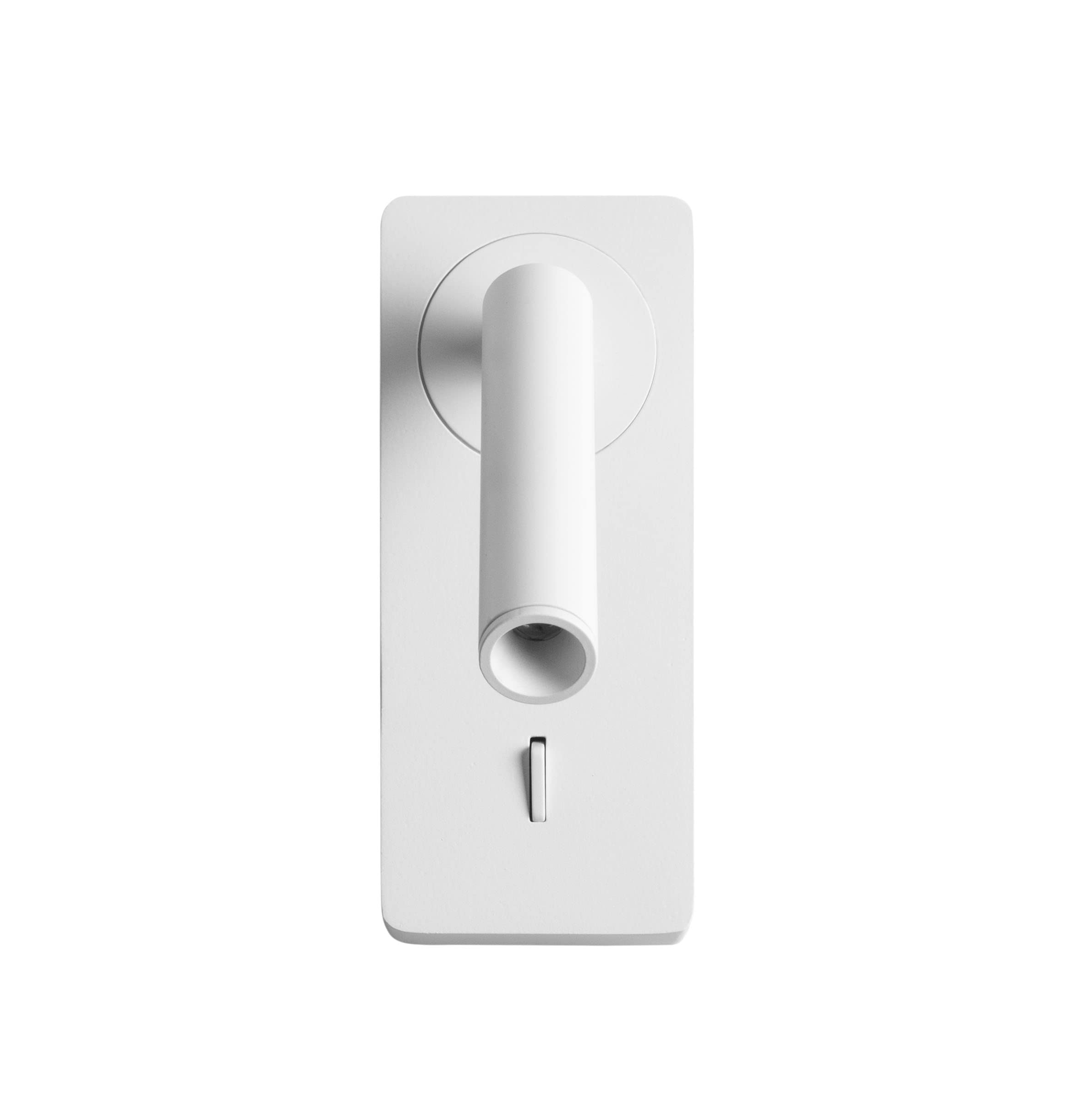 FORLIGHT Luz de Lectura LED para Dormitorio - Luz Cálida 3000K con Interruptor, Aplique de Pared para Cabecero de Cama, Blanco, Iluminación Interior Eficiente y Elegante