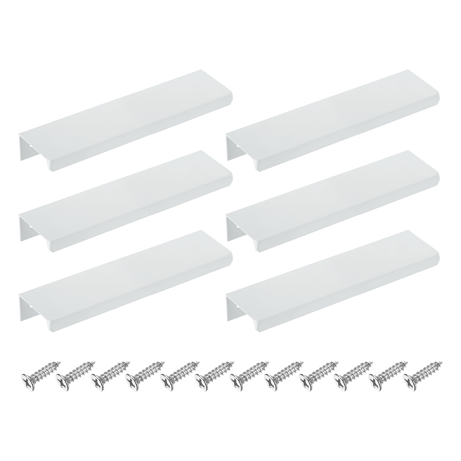 Poignées de cuisine 120 mm en aluminium blanc : l'ouverture invisible et fluide de vos meubles