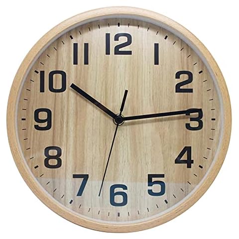Reloj de Pared de Madera de Cuarzo ALEENFOON 25 cm Cover
