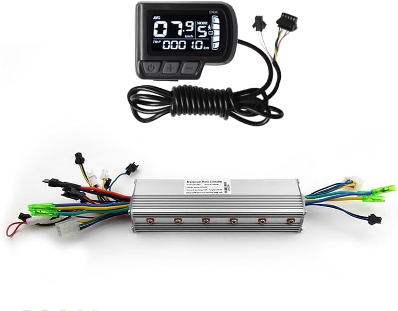 L-faster Dual Drive Electric Brushless Motor Controller, LCD Display for 2WD Cart, E-Scooter, Tricycle Bike, 250W, 350W (EN06, 24V 250W350W)
