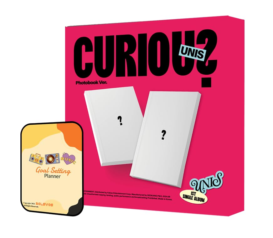 UNIS CURIOUS Album [GLOW-Z ver. (Photobook ver.)]+Pre Order Benefits+BolsVos Exclusive K-POP Inspired Digital Merches