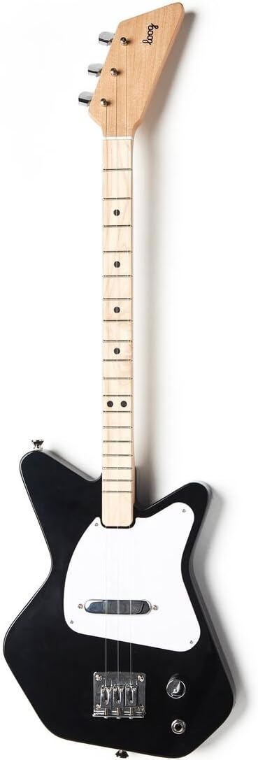 Loog Pro Electric Guitar, Children, Teens, & Beginners, (Black)