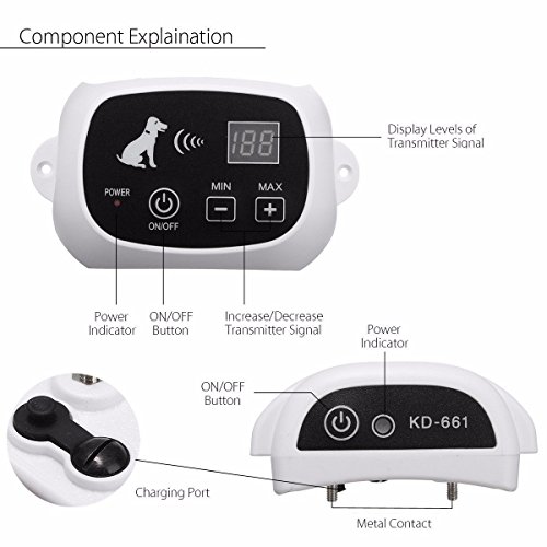 image for PetPi Wireless Dog Fence Containment System, 500M Radius Remote Contro