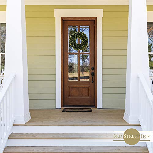 3Rd Street Inn Golden Boxwood Wreath - Front Door Wreath - Greenery Wreath - Indoor/Outdoor Wreaths For Front Door - Farmhouse Wreath - Spring Wreath/Summer Wreath/Winter Wreath (19" / Lg) #TOP4