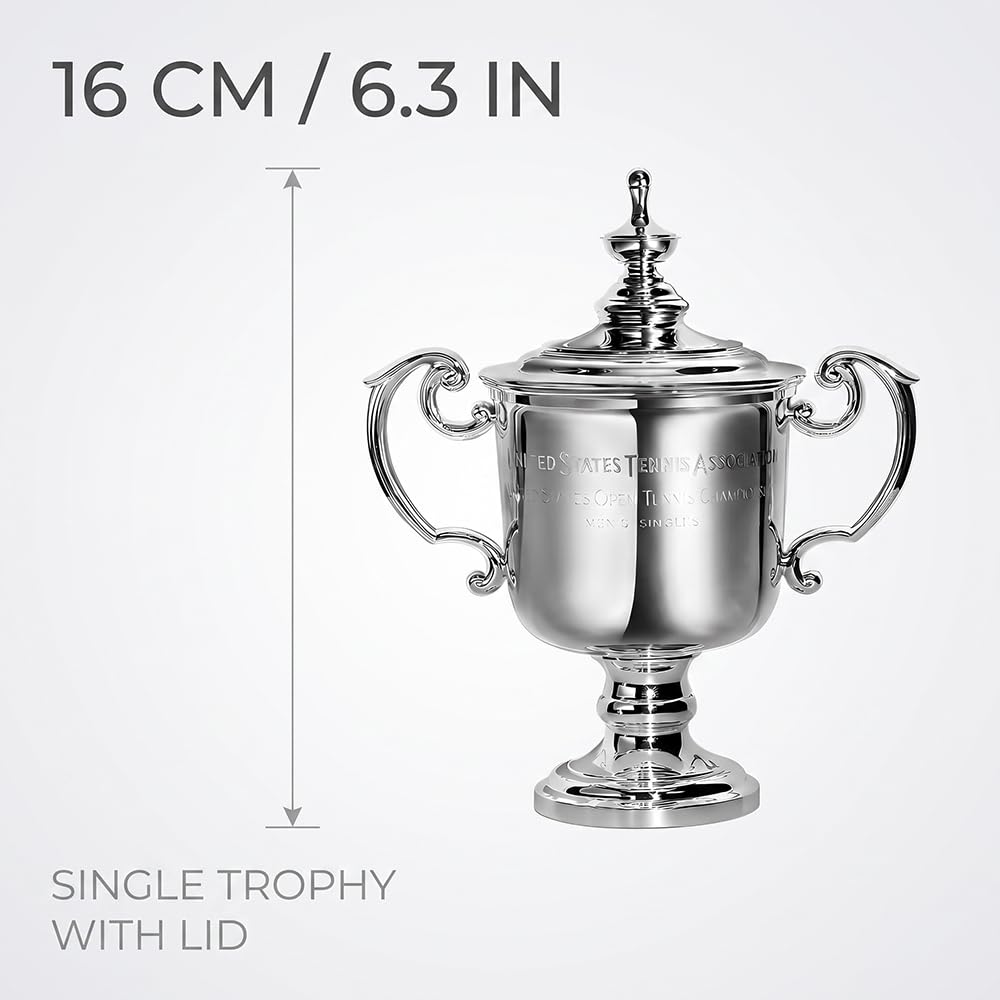 Mini Trofeo De Campeón De Tenis Masculino De US, Altura 16 Cm | Decoración Para Hogar, Oficina O Escritorio, Objeto De Colección Para Entusiastas Del Deporte, Regalo Para Amantes Del Tenis