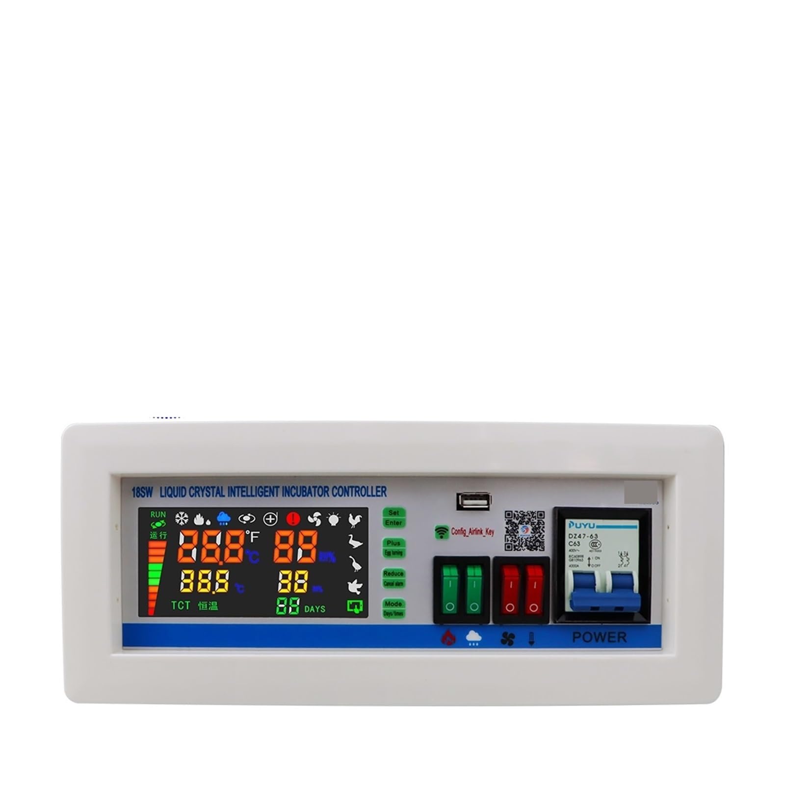 Kontroler Temperatury, XM-18SW Inteligentny inkubator do jaj Automatyczny regulator temperatury i wilgotności Inkubator do jaj System sterowania aplikacją Maszyna wylęgarnia