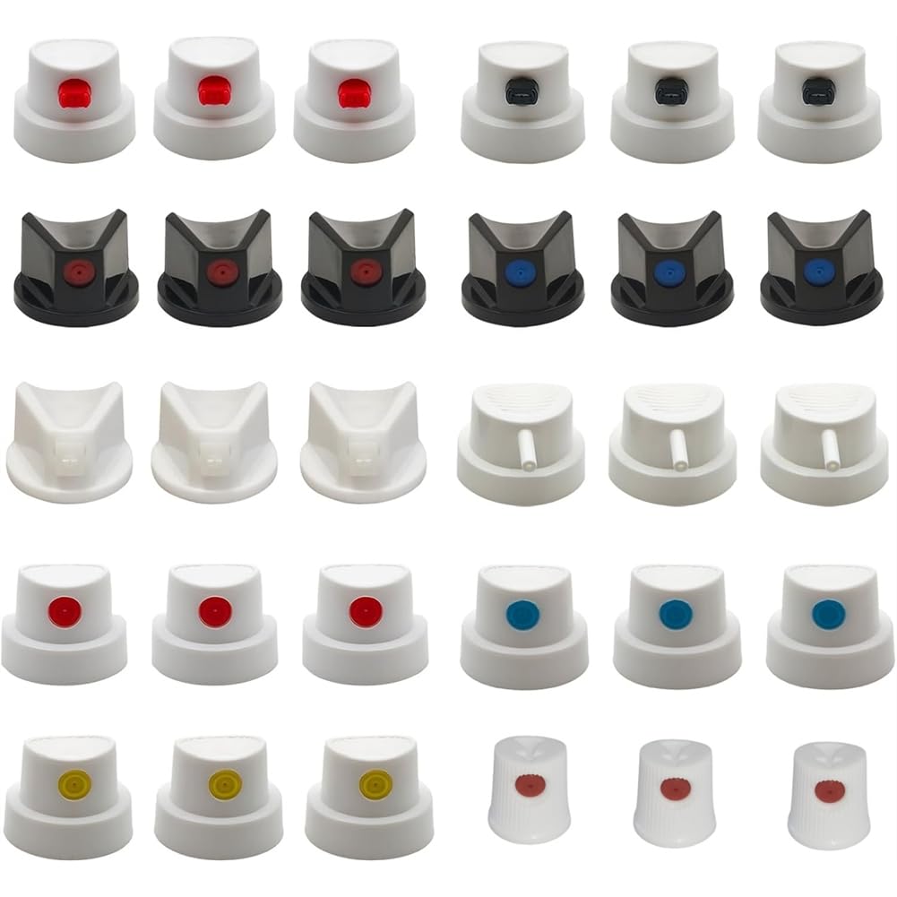 IJSDNVJNDX Spraying Can Nozzle Replacement-for Male Cans Bottle Tips 30-Pack-Sprays Can Nozzles-for DIY Paint Art, Street Art