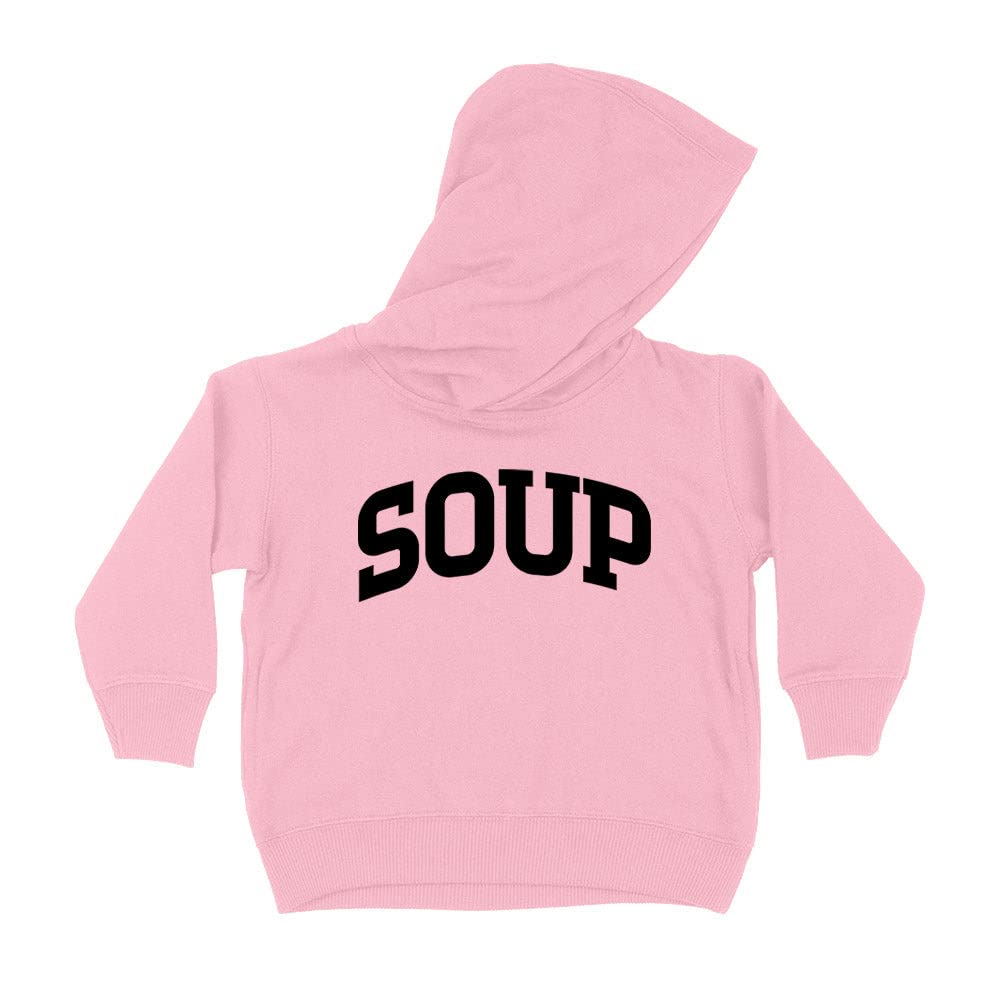 Soup Collegiate Kids Hoodie Sweatshirt Toddler 5T Light Pink
