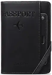 Carteira Porta Passaporte Documentos Viagem, Porta Documentos Passaporte Carteira Couro Com Rfid Mais Segurança e Tranquilidade Na Sua Viagem
