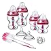 Tommee Tippee Advanced-Anti-Kolik Babyfläschchen Starter-Set für Neugeborene, rosa