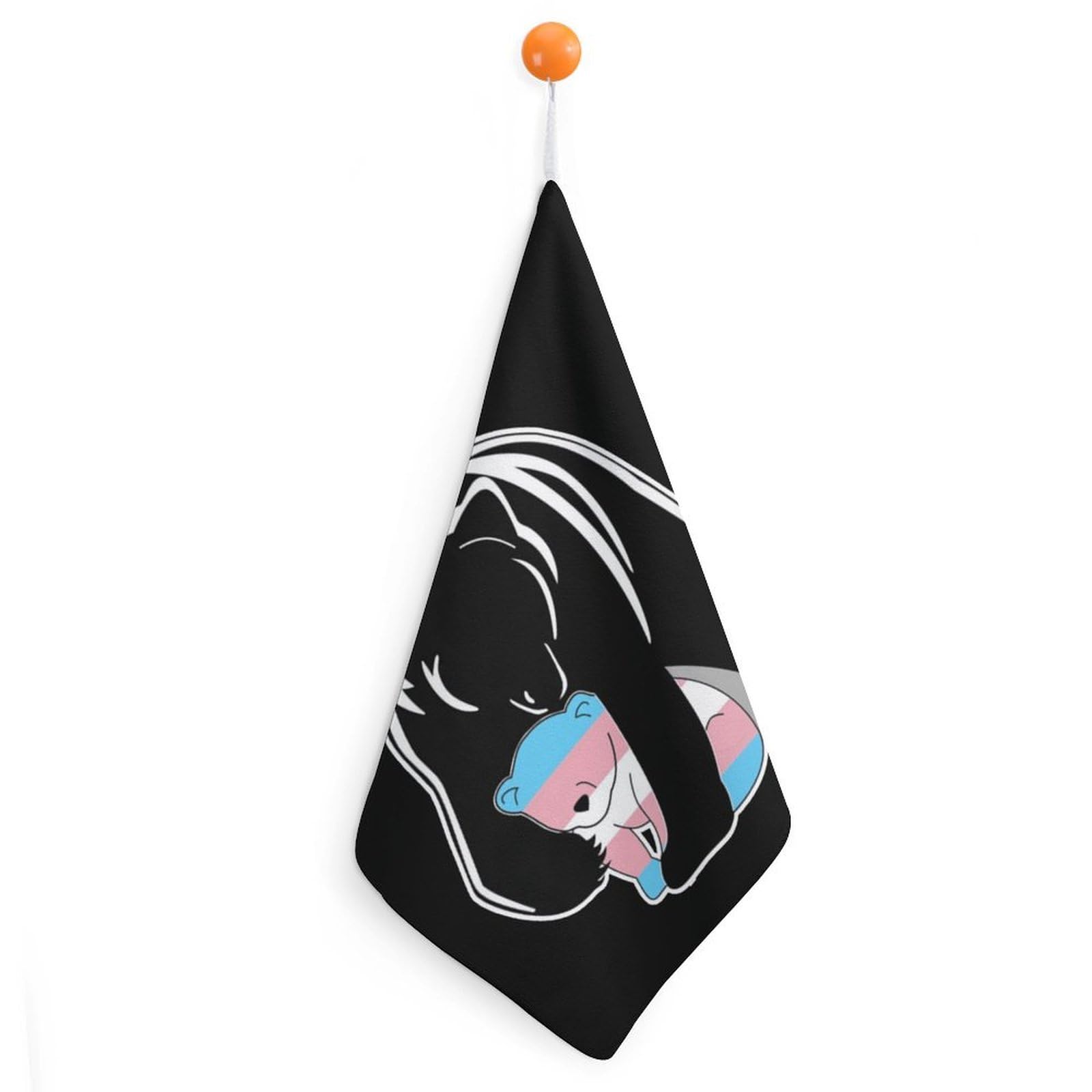 TXFBTRFSA Mamas-Bears Transgender Hand Towels with Hanging Loop Kitchen Towel Handkerchiefs Cleaning Cloths
