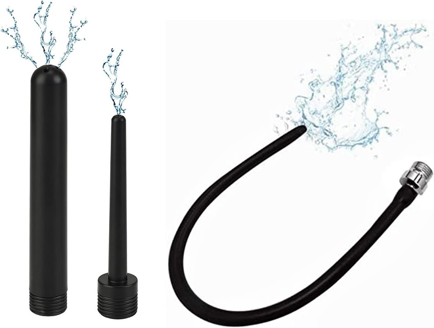 Shower Enema System with (20 in) Inches Hose,Reusable