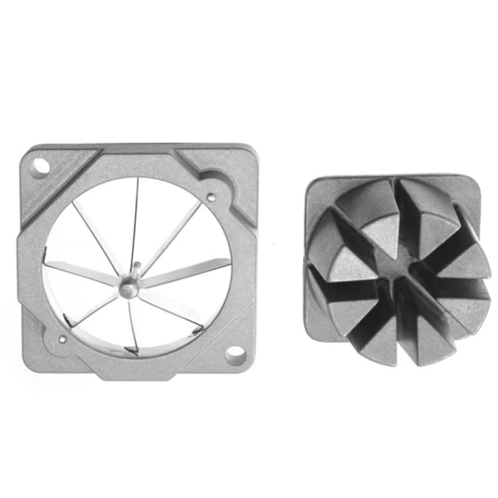 MBH Affettatrice professionale per patatine fritte con lame in acciaio inox. Tagliapatate industriale con 4 lame diverse per l'ospitalità.