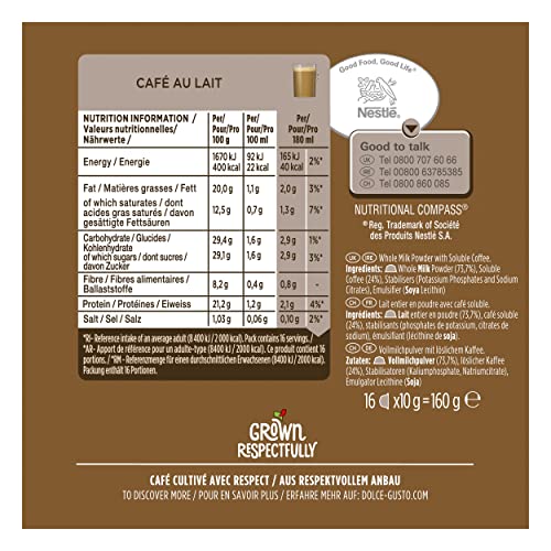 Nescafé Dolce Gusto Café au Lait - Café - 96 Capsules (Pack de 6 boîtes x 16) - Image 7