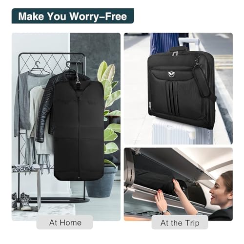Suit Storage Bag Suit Luggage Garment Bag with Strap Hanging Suit Luggage Bag for Travel, Business4
