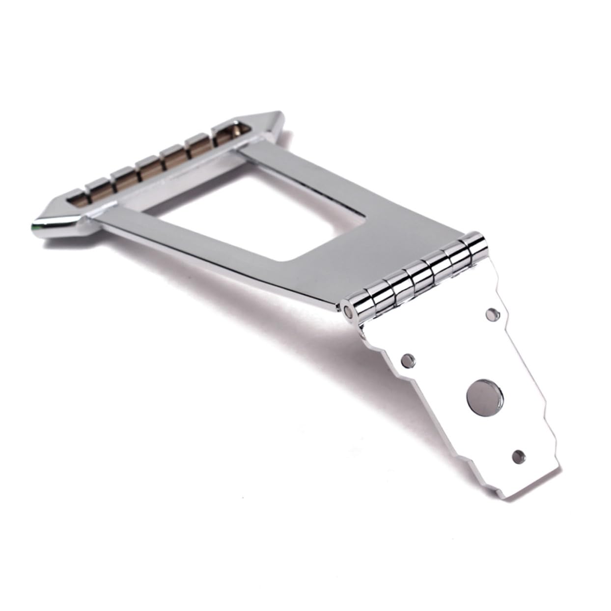 GALPADA 6 Corde Cordiera per Chitarra Jazz in Metallo Argento Corde Forma Quadrata Ricambio Resistente con Viti Incluse Adatta per Jazz Archtop Guitar