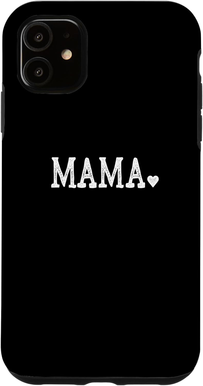 Mama Gifts for Women Design with Heart Love Mama Case for iPhone 15