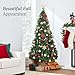 Best Choice Products Artificial Christmas Tree, 6ft Premium Unlit Hinged Design, Dense Branches Realistic Holiday Décor​ w/Easy Assembly, Base