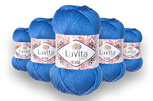 Preisvergleich Produktbild LaVita Yarn ROSE Wolle (5212)