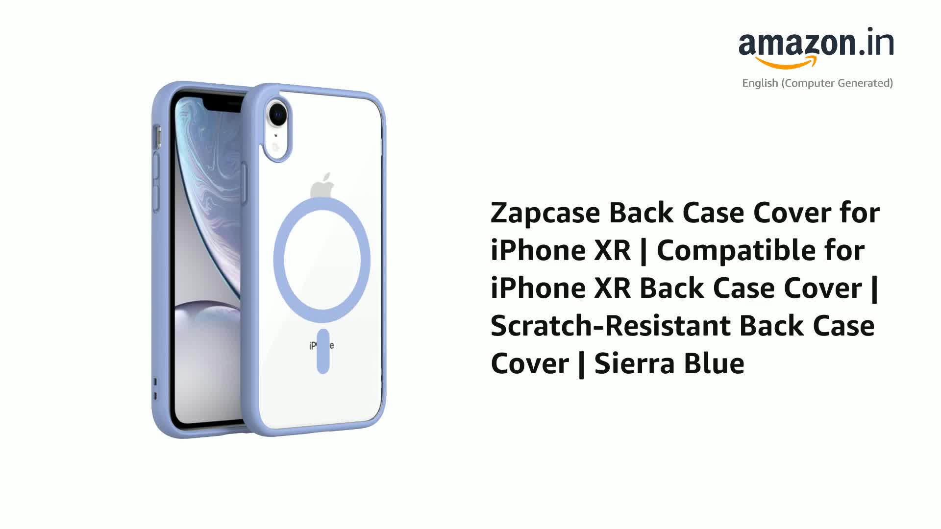 Zapcase Back Case Cover for iPhone XR (TPU, Polycarbonate_Sierra