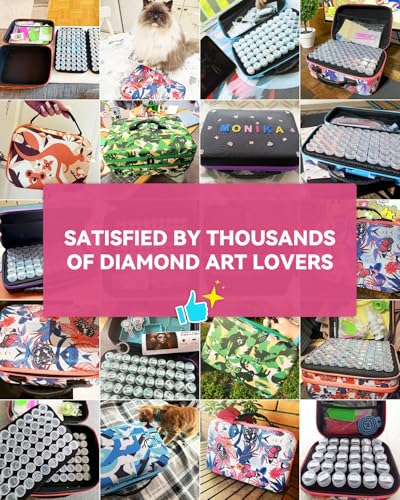 image for ARTDOT 60 Slots Storage Container for Diamond Art Kits for Adults,Port