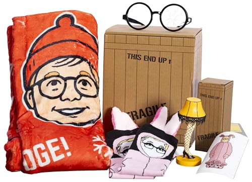 UglyChristmasSweater Christmas Story Gift Box Set – Cozy Fleece Blanket,