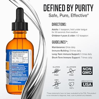 Sovereign Silver Immune Support - Colloidal Silver, Bio-Active Silver Hydrosol, 10 ppm, Liquid Dropper, 2 Fl Oz, (59 mL)