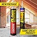 Loctite PL Premium Polyurethane Construction Adhesive, Versatile Construction Glue for Wood, Concrete, Stone, Metal & More- 28 fl oz, Cartridge, 12 Pack