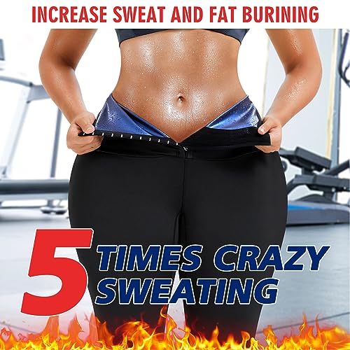 Pantalones de sauna para mujer cortos moldeadores térmicos ejercicio 2