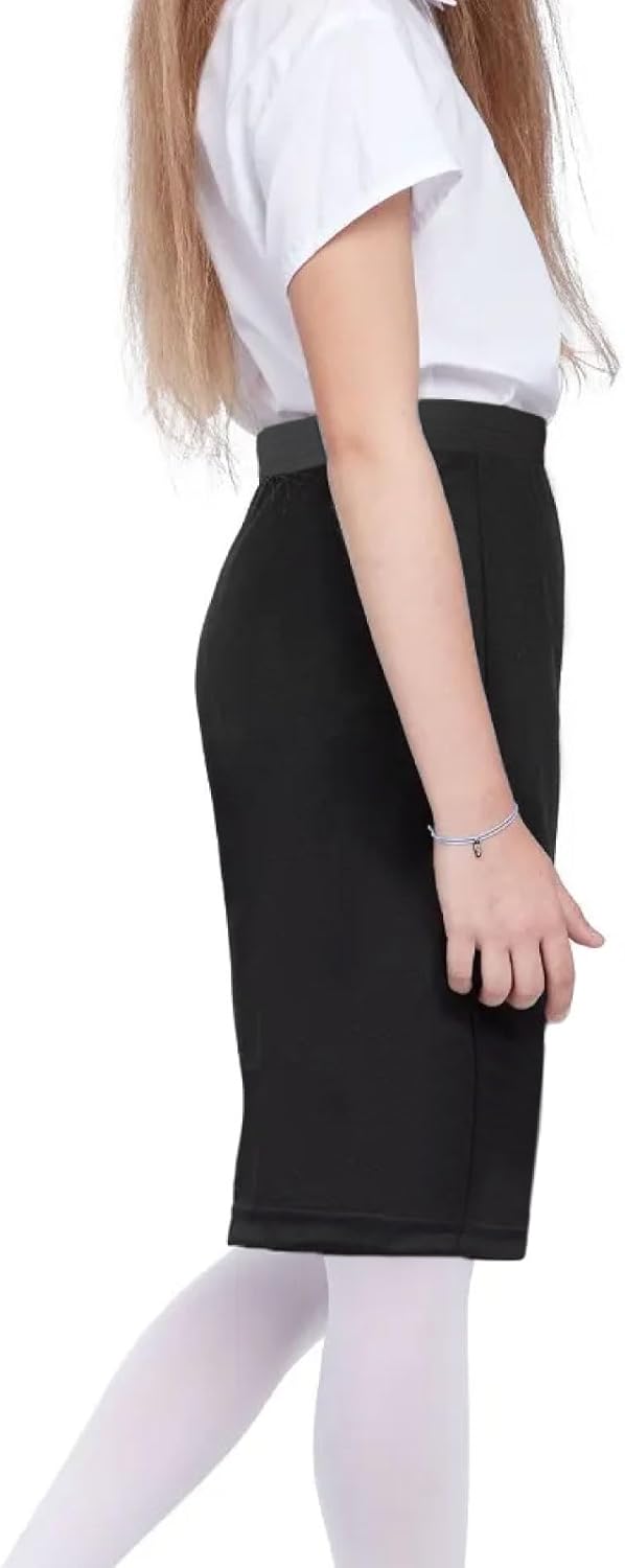 Gum & Berries Girls Long Skirt Pencil Childrens Formal School Uniform with Elasticated Waist