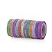 12 Colors Skinny Glitter Paper Washi Tape Set of 24