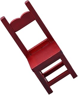 NUOBESTY Cadeira De Mogno Brinquedos Em Miniatura Cadeira Em Miniatura Móveis Em Miniatura Imitação De Cadeira Modelo Cadeira De Madeira Em Miniatura Cadeira De Imitação De Móveis De Casa