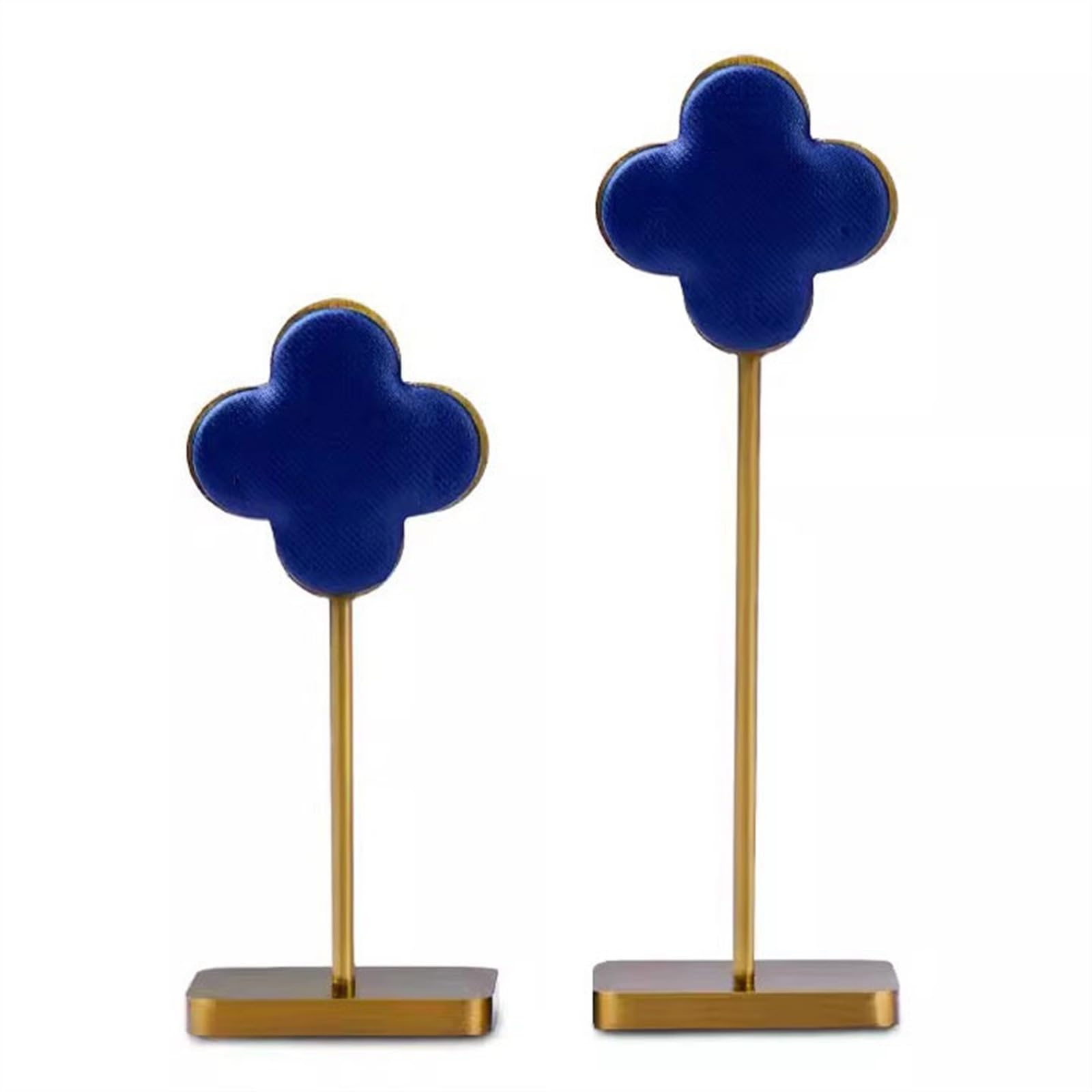 RUNZE765Z Display Stand Earring Display Holder 2Pcs Earrings Stand Countertop Hanging Jewelry Organizer for Jewelry Organizer(Blue)