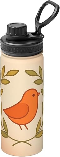 Miniatura 14 de Botella de agua aislada con estampado de limón, de acero inoxidable de 18 onzas, divertida taza de viaje, a prueba de fugas, para bebidas calientes