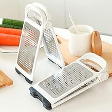 Cheese Grater – Premium Stainless Steel - A Sharp Kitchen Tool Multi-Purpose Graters for Kitchen for Ginger, Garlic, Nutmeg, Chocolate, Vegetables, Fruits, Dishwasher Safe
